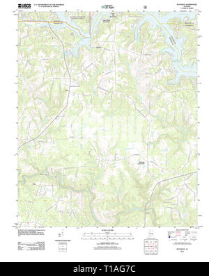 Carte TOPO USGS Alabama AL Du Soleil 20110928 TM Banque D'Images