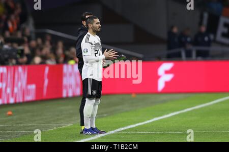 Amsterdam, Pays-Bas. 25 Mar, 2019. firo : 24.03.2019, Football, Football, Équipe nationale de l'Allemagne, l'UEFA, championnat d'Europe 2010 Championnat d'Europe qualificatifs, Qualification 2020, les Pays-Bas, la Hollande - GER, Allemagne 2 : 3 GUNDOGAN Ilkay, GER avant remplacement | Conditions de crédit dans le monde entier : dpa/Alamy Live News Banque D'Images