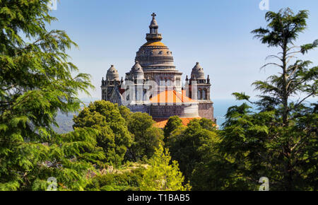 Basilique de Santa Luzia, à Monte Santa Luzia près de Viana do Castelo, Portugal Banque D'Images