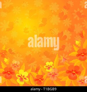 Abstract floral background Illustration de Vecteur