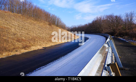 Un virage sur la piste de course raab ring Banque D'Images