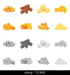 Croûtons,cookies,biscuit,plaquettes,maïs,puce,cracker, pain, pomme de terre,snack,flake,star,bol,blanc,texture,céréales,doux,biscuits,salé,jaune,boulangerie,soupe bretzel,fruits,tube,croustillant,dessert,carre,coupe,petit déjeuner,Oktoberfest,Bar,cuisine,alimentaire,croquant,boulangerie,saveur,produits,set,menu icône,,illustration,collection,isolé,design,graphisme,élément vecteur vecteurs,signer , Illustration de Vecteur