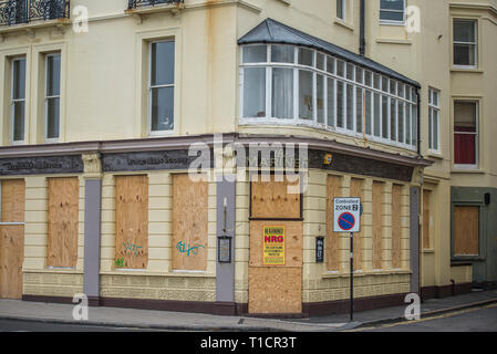Barricadèrent pub Brighton East Sussex Banque D'Images