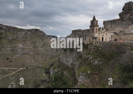 Belle Matera, Italie, site du patrimoine mondial de l'UNESCO Banque D'Images