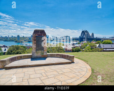 La vue sur le port de Sydney Observatory Banque D'Images