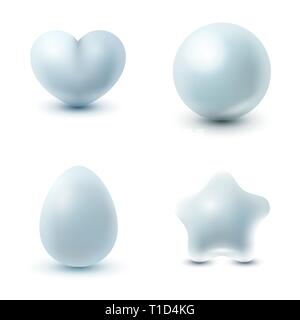 Sur l'icône réaliste blanc fond clair Illustration de Vecteur