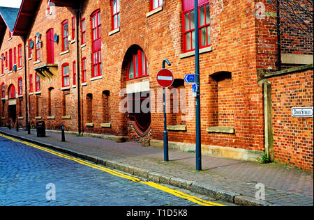 Dock street, Leeds, Angleterre Banque D'Images