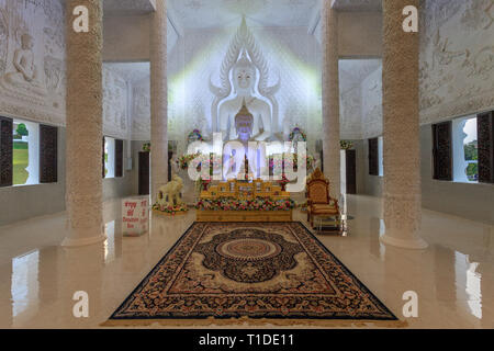 À l'intérieur de la Wat Huay (Chiang Rai) Banque D'Images