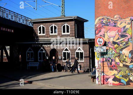 Restaurant Oberhafen-Kantine, HafenCity, Hambourg, Allemagne, Europe Banque D'Images