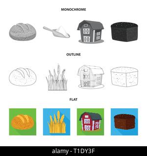 Printemps,pain,grenier,spike,des,industrie,orge,brun,alimentation,terrain,automne,petit déjeuner,blé,chignon,sain,Culture,campagne,glucides,remise,snack,pain,chalet,mûrs,farine,cuire,agriculture,immobilier,agriculture,plantes,seigle blé,maïs,grain,récolte,ferme,,champ,set,icône,,illustration,collection,isolé,design,graphisme,élément vecteur vecteurs,signer , Illustration de Vecteur