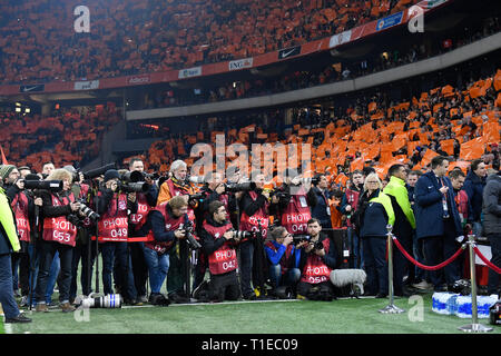 Football : UEFA EURO 2020 - Groupe C  : Pays-Bas 2-3 L'Allemagne à la Johan Cruijff Arena le 24 mars 2019 à Amsterdam, Pays-Bas. Les photographes, les médias : Soenar Chamid Crédit/SCS/AFLO/Alamy Live News Banque D'Images