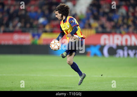 Girona, Espagne. Mar 25, 2019. 25 mars 2019 - Gérone, Catalogne, Espagne - Marc Cucurella de Catalogne pendant le match de football entre la Catalogne et le Venezuela le 25 mars 2019 au stade Montilivi à Gérone, Espagne. Credit : Manuel Blondeau/ZUMA/Alamy Fil Live News Banque D'Images