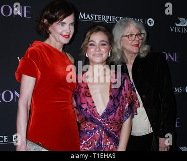 25 mars 2019, Elizabeth McGovern, Haley Lu Richardson, Blythe Danner assister à la distribution des films de PBS & chef-d'accueillir la première mondiale de l'escorte au MoMA à New York le 25 mars 2019 Credit:Credit:RW/MediaPunch Banque D'Images