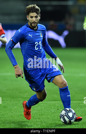 Rome, Italie. Mar 26, 2019. Manuel Locatelli match amical de football l'Italie contre la Croatie, dans le 21. Frosinone (Italie), 25 mars 2019 : Crédit Photo Agency indépendante/Alamy Live News Banque D'Images