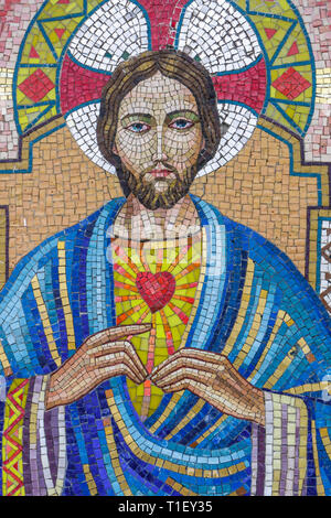 Miami Florida,Église catholique ukrainienne,mosaïque,Christ,religion,foi,icône,Christianisme,FL090320109 Banque D'Images