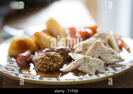 English Sunday Roast dinner Banque D'Images