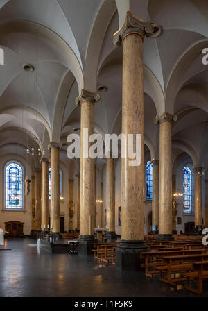 Krefeld, Dionysiuskirche, Saint Dionysius, 1752, 1840-1844 begonnen von Ernst Friedrich Zwirner umgebaut, Innenraum nach Norden Banque D'Images