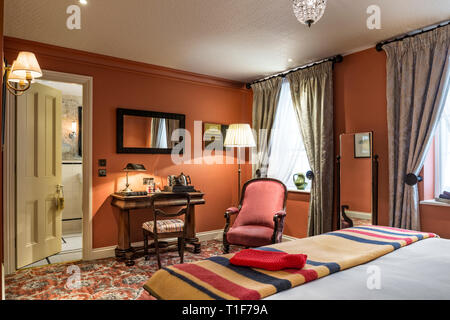 Chambre de style Victorien 'The Zetter Townhouse à Londres, Angleterre Banque D'Images