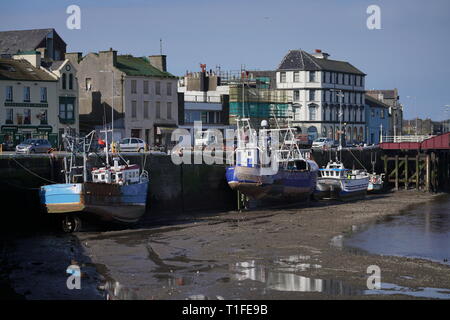 La vie dans l'île de Man Ramsey Banque D'Images