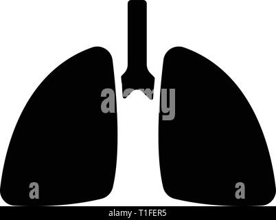 Poumons vecteur icône Illustration de Vecteur