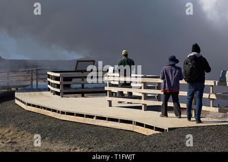 L'activité géothermique en Islande Banque D'Images