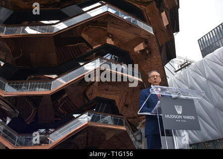 Stephen Ross Hudson Yards, assiste à New York, quartier le plus récent de l'événement d'ouverture officielle le 15 mars 2019 dans la ville de New York. Banque D'Images