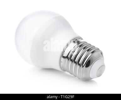 Ampoule LED isolated on white Banque D'Images