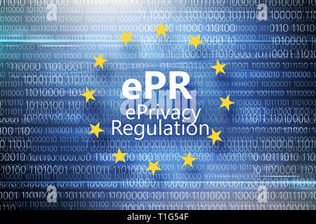 Réglementation générale en matière de protection des données à caractère personnel. Banque D'Images