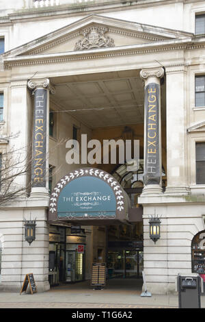 L'échange, Arcade, Nottingham, Banque D'Images
