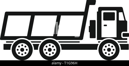 L'icône de chargement camion agricole. Simple illustration de camion agricole chargé icône vecteur pour la conception web isolé sur fond blanc Illustration de Vecteur