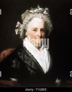 Portrait de la tête et des épaules de Première dame Martha Washington (1731-1802), National Portrait Gallery, circa 1800-1825 Référence de fichier #  1003 769THA Banque D'Images