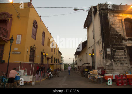 Colegio La Asuncion, Ciudad de Leon, Nicaragua Banque D'Images