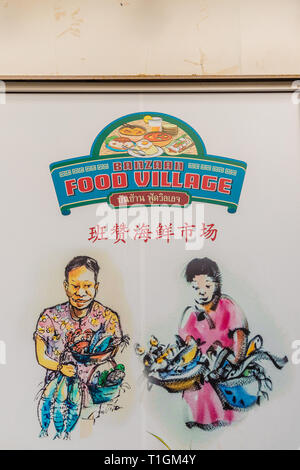 Le marché des aliments locaux Banzaan à Patong Thaïlande