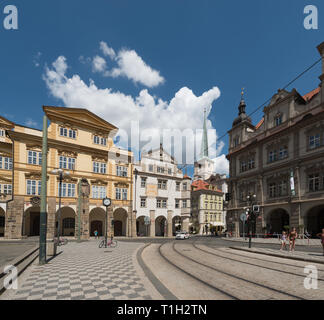 Prague. La place inférieure Mala Strana (Square) Banque D'Images