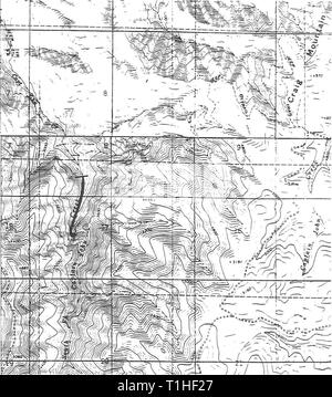 La distribution, l'abondance relative, et la répartition des habitats, l'abondance relative, et les associations d'habitat des amphibiens et reptiles sur Craig Mountain, California distributionrela11llew Année : 1998 Localisation des grenouilles-à-queue sur South Fork Le Capitaine John Creek Banque D'Images