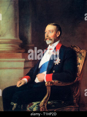 Le roi George V, à Windsor, 1926 uniforme. Par Arthur Stockdale Cope (1857-1940). George V (George Frederick Ernest Albert) (1865-1936), Roi du Royaume-Uni, les Dominions britanniques et empereur des Indes, du 6 mai 1910 par la Première Guerre mondiale jusqu'à sa mort. Banque D'Images