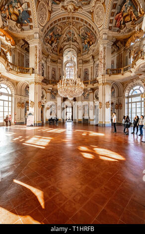 Italie Piémont Stupinigi -Savoie chasse royal palace -central hall Banque D'Images