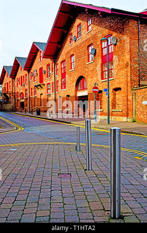 Dock street, Leeds, Angleterre Banque D'Images