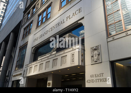 Un Grand Central, East 42nd Street, New York City Banque D'Images