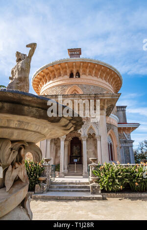 Le Palais de Monserrate (Palais Monseratte), est l'un des plus beaux hôtels particuliers et visuellement percutant de Sintra, Portugal Banque D'Images