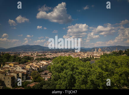 Belle ville de Florence Duomo de Florence. Panorama de Florence, Italie Banque D'Images