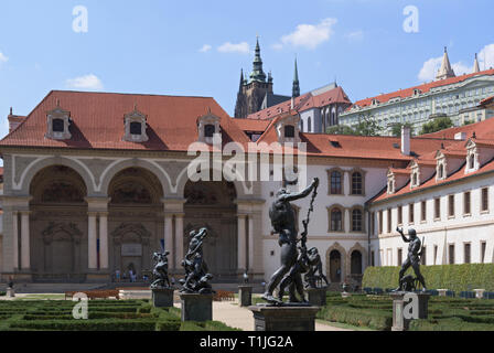 Prague : Wallenstain Palace (Sénat de la République Tchèque) Banque D'Images