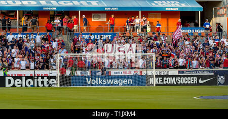 Houston, Texas, USA. 26Th Mar 2019. Lors d'un match amical entre les États-Unis et le Chili au stade BBVA Compass à Houston, Texas, le score à la demie 1-1 © Maria Lysaker/CSM. Credit : Cal Sport Media/Alamy Live News Banque D'Images