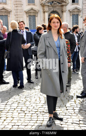 Rome, Italie. Mar 27, 2019. Rome arrive au Quirinal de candidats pour le prix David di Donatello présenté : Alice Rohrwacher : Crédit Photo Agency indépendante/Alamy Live News Banque D'Images