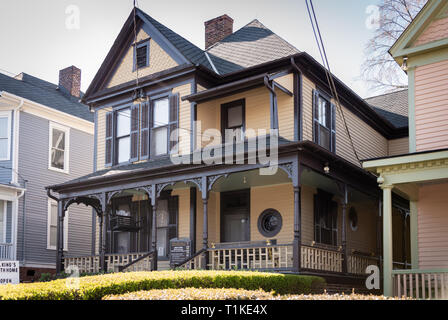 Maison natale de Dr. Martin Luther King, Jr. sur Auburn Avenue, à Atlanta, Géorgie. (USA) Banque D'Images