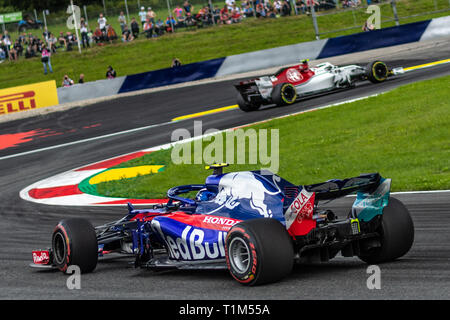 Spielberg/Autriche - 06/29/2018 - # 10 Pierre GASLY (FRA) dans sa Toro Rosso STR13 Honda pendant le PC1 d'avance sur le Grand Prix d'Autriche 2018 lors du Red Bull Banque D'Images