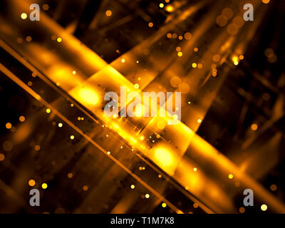La technologie floue ou festives avec arrière-plan flou et les effets de lumière Banque D'Images