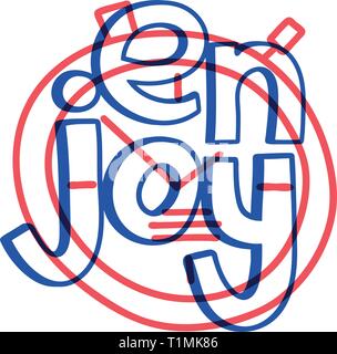 Profitez du temps magnifique dans doodle moderne de style créatif avec l'icône d'horloge. Illustration de Vecteur