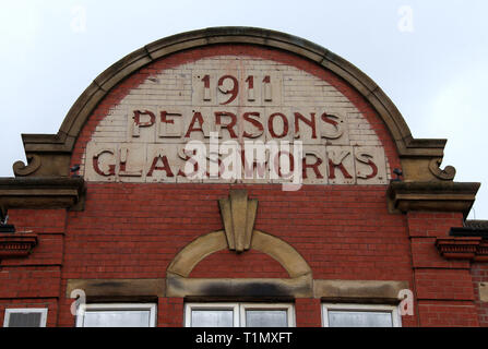 Pearsons Glassworks à Manchester Banque D'Images