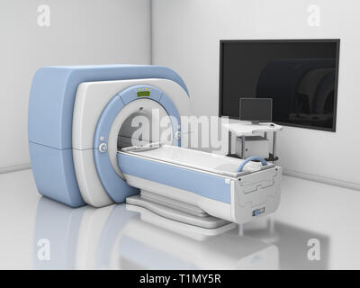 Appareil d'imagerie par résonance magnétique IRM isolé.3d illustration Banque D'Images